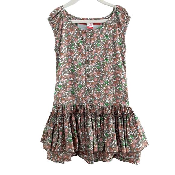 Matilda Jane Serendipity Confetti Ruffle Dress Girls 6 Liberty Like Fall Tunic - Picture 1 of 9